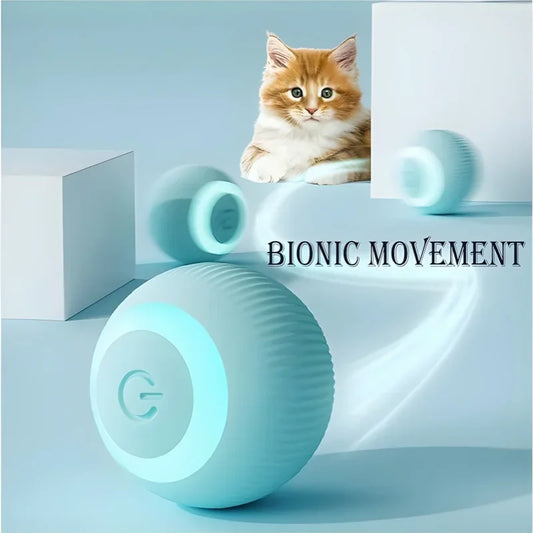 Pet Interactive Ball Intelligent Smart Cat Dog Toys Indoor Automatic Rolling Magic Ball Electronic Toy Training Self-moving Game