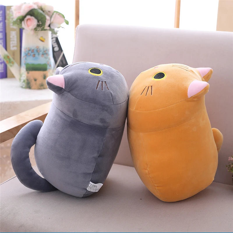 1pc 18-25CM Kawaii Cartoon Animal Plush Toys Black Cat Panda Pig Elephant Frog Dinosaur Stuffed Soft Baby Doll Kids Lovely Gifts