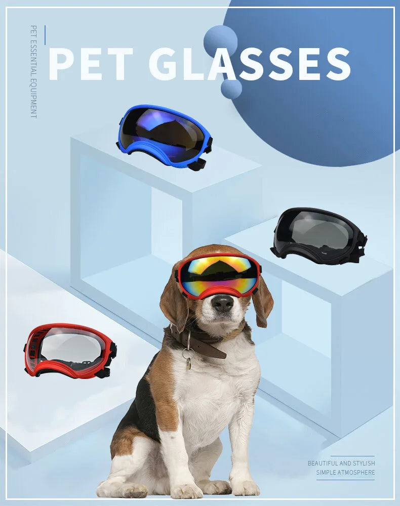 Pet Supplies Medium And Large Dogs Cool Waterproof Windproof Snowproof UV Sun Sunglasses Military Dog Tactical Goggles