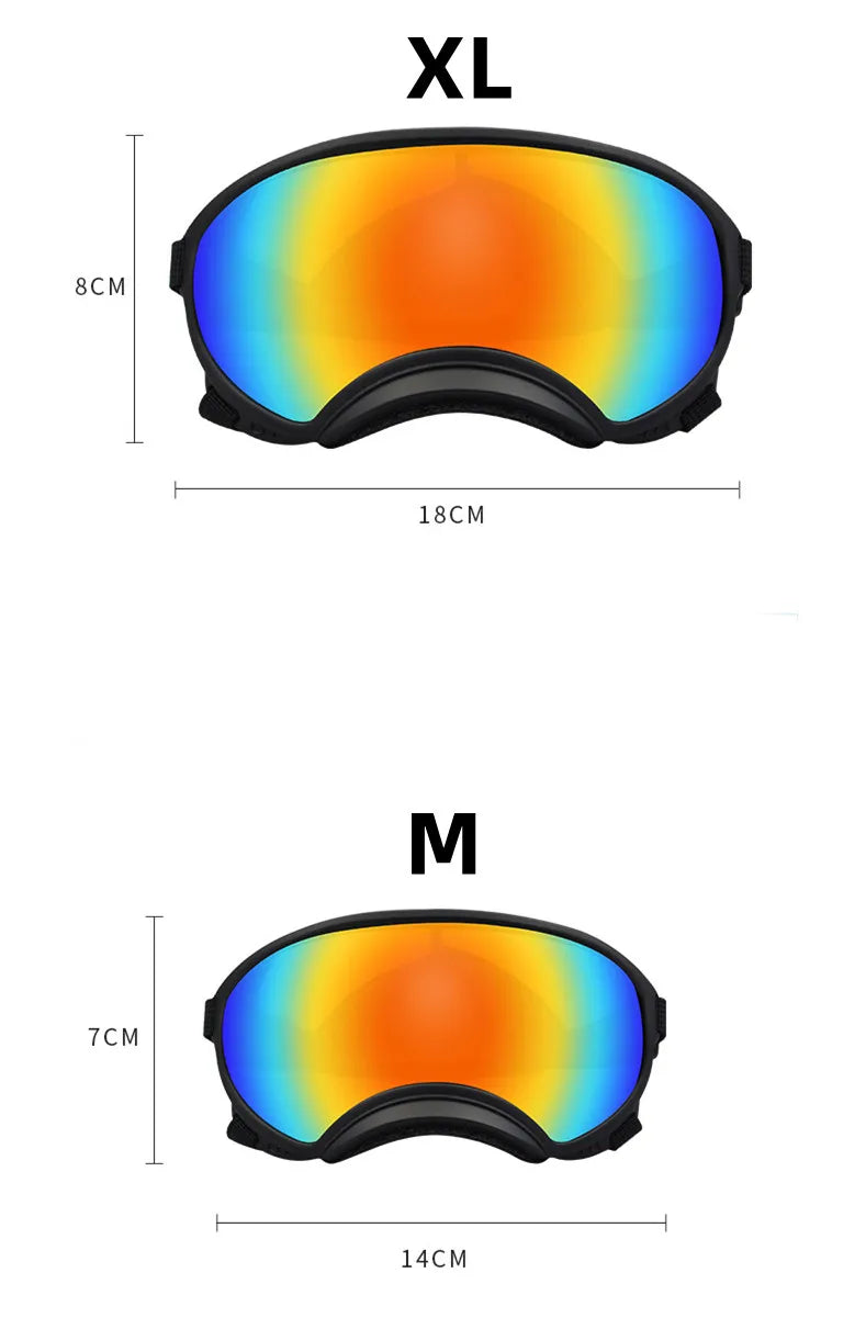 Pet Supplies Medium And Large Dogs Cool Waterproof Windproof Snowproof UV Sun Sunglasses Military Dog Tactical Goggles