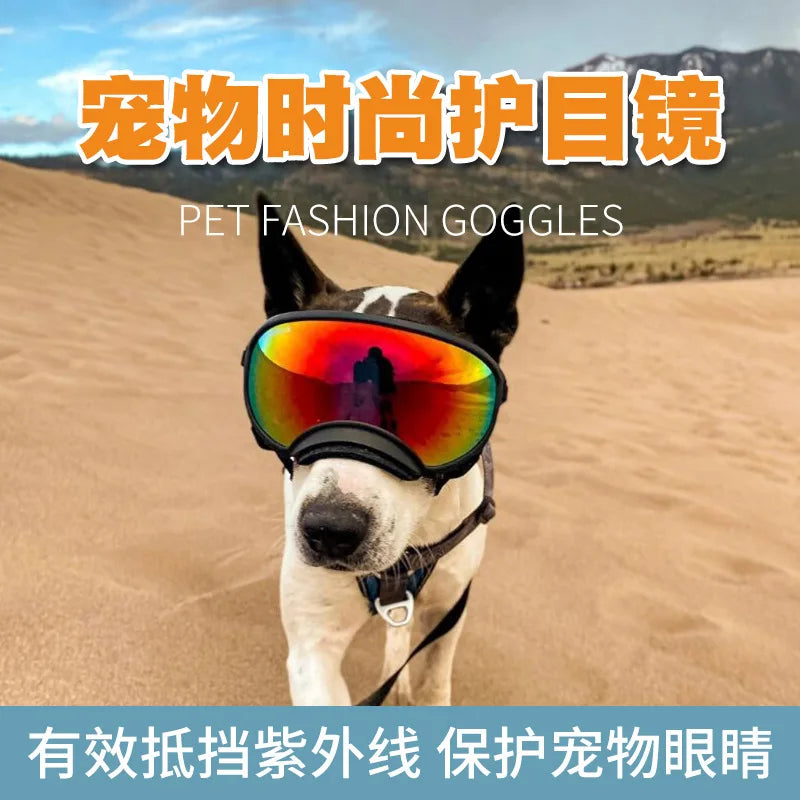 Pet Supplies Medium And Large Dogs Cool Waterproof Windproof Snowproof UV Sun Sunglasses Military Dog Tactical Goggles