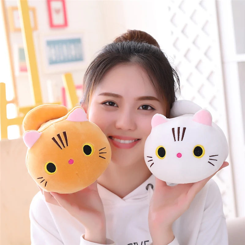 1pc 18-25CM Kawaii Cartoon Animal Plush Toys Black Cat Panda Pig Elephant Frog Dinosaur Stuffed Soft Baby Doll Kids Lovely Gifts