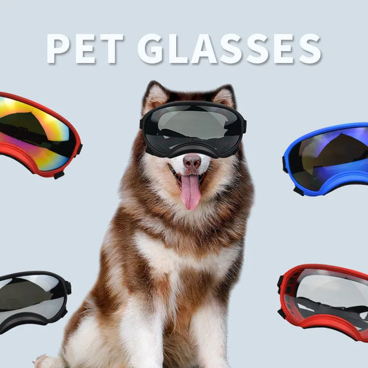 Pet Supplies Medium And Large Dogs Cool Waterproof Windproof Snowproof UV Sun Sunglasses Military Dog Tactical Goggles