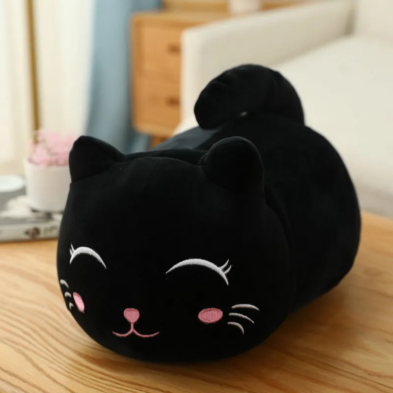 1pc 18-25CM Kawaii Cartoon Animal Plush Toys Black Cat Panda Pig Elephant Frog Dinosaur Stuffed Soft Baby Doll Kids Lovely Gifts