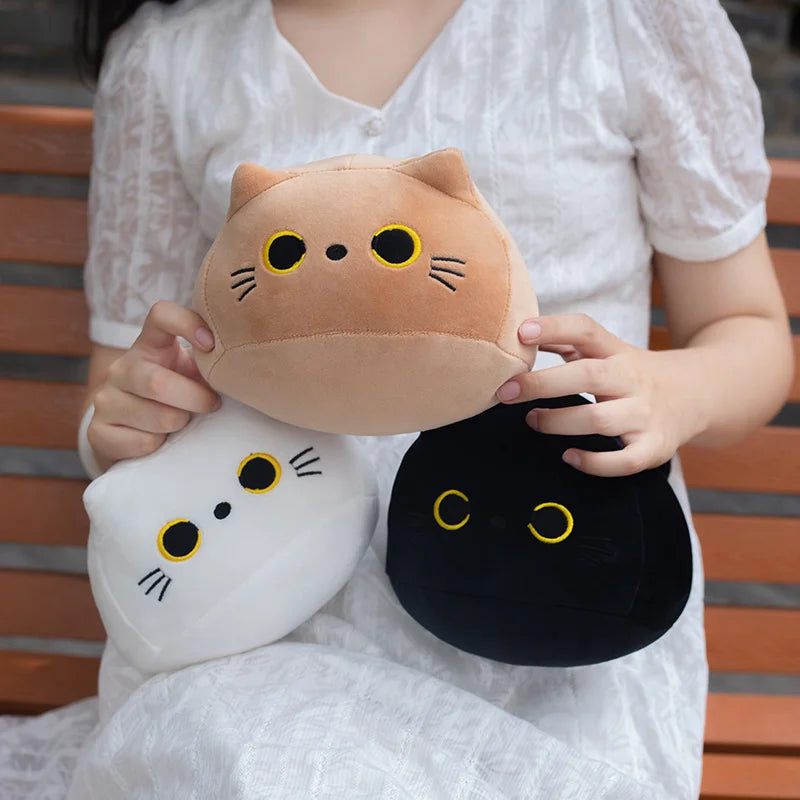 1pc 18-25CM Kawaii Cartoon Animal Plush Toys Black Cat Panda Pig Elephant Frog Dinosaur Stuffed Soft Baby Doll Kids Lovely Gifts