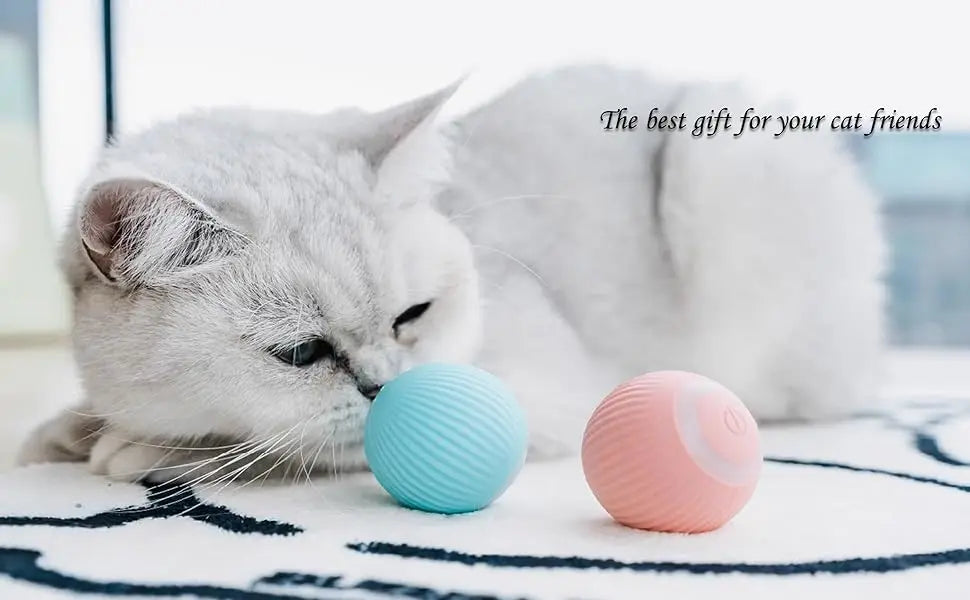 Pet Interactive Ball Intelligent Smart Cat Dog Toys Indoor Automatic Rolling Magic Ball Electronic Toy Training Self-moving Game