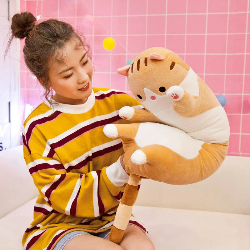 50/70cm Kawaii Long Plush cat Toy Soft Kitten Dolls Stuffed Animal Pillow Nice Gifts for Children Girls Appease