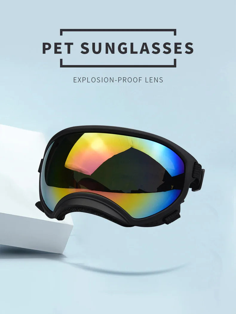 Pet Supplies Medium And Large Dogs Cool Waterproof Windproof Snowproof UV Sun Sunglasses Military Dog Tactical Goggles